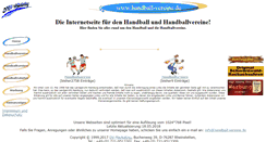 Desktop Screenshot of handballvereine.de